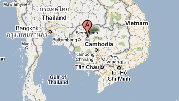 map of Cambodia
